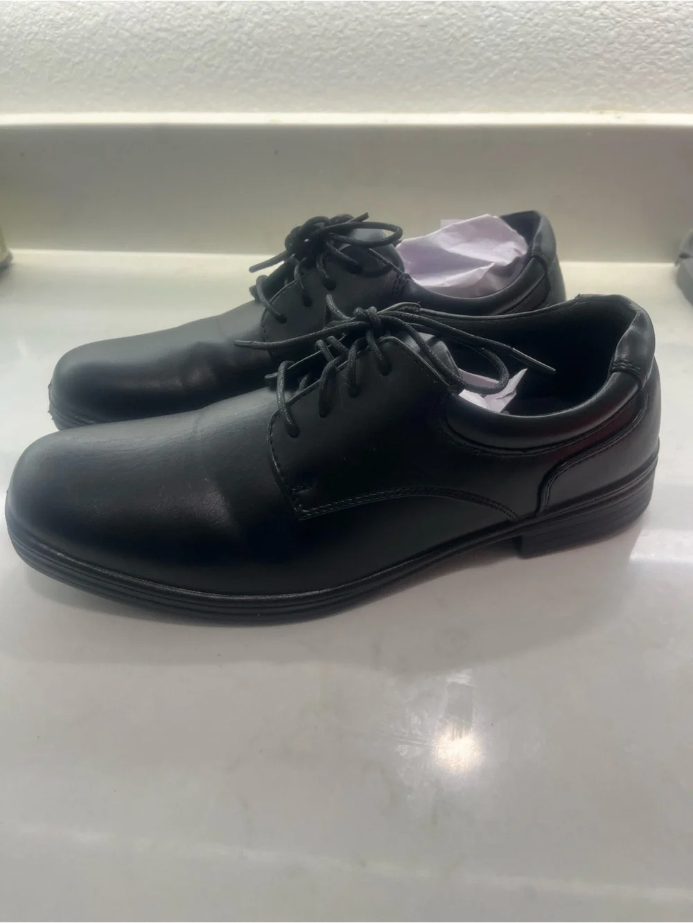 Big Boys Tween sz 7 Black Leather Oxford Dress Shoes